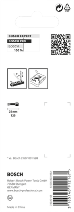 Bosch Torx T25 25 mm 鑽頭套裝.