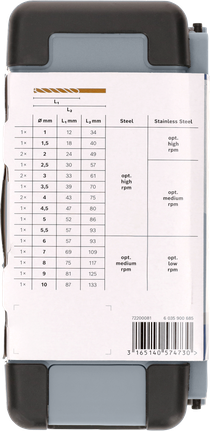 PRO Stainless Steel HSS-Co 白鐵含鈷作業款鑽頭套組,18 件組 Bosch PRO HSS-Co 麻花鑽頭套裝 18 件。.