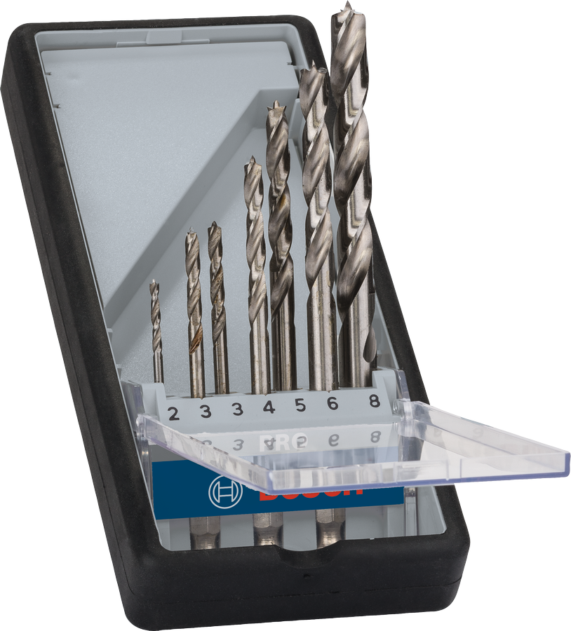 Bosch PRO 木材 HSS 尖頭鑽頭套裝 7 件。.