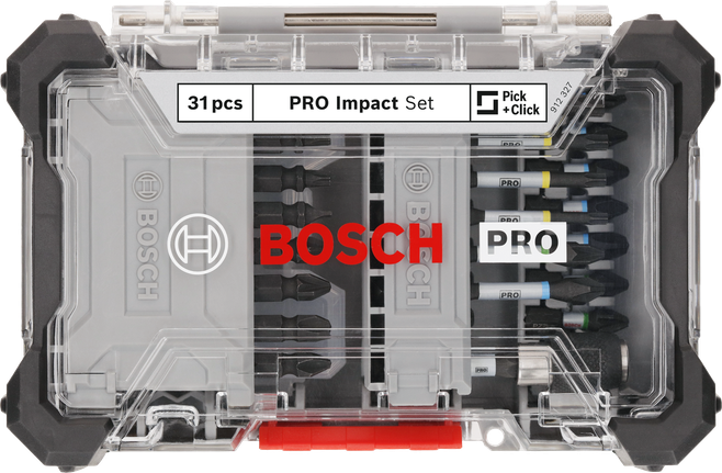 Bosch PRO 衝擊螺絲起子頭組 31 件。.