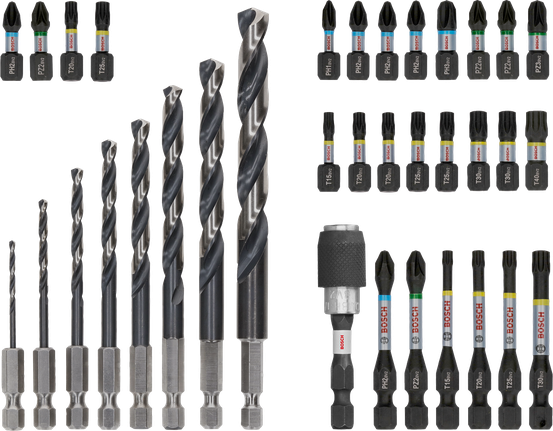 Bosch PRO Impact Metal Set，35 件鑽頭和鑽頭套件。.