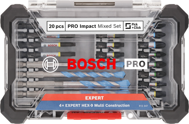 Bosch PRO Impact 混合套裝 20 件.