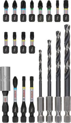 Bosch PRO Impact Metal Set 20 件套，用於鑽孔和驅動。.