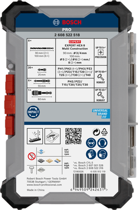 Bosch Impact 混合套裝 35 件.