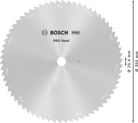 Bosch鋼圓鋸片 355mm T66。