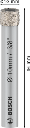 Bosch PRO 陶瓷乾鑽頭 10x66 毫米。.