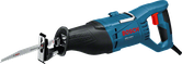 BoschGSA 1100 E 往復鋸，切割深度 230 mm。