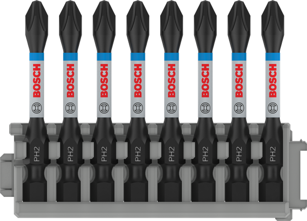 Bosch PRO Phillips 衝擊鑽頭 PH2 55 毫米套裝，8 件。.