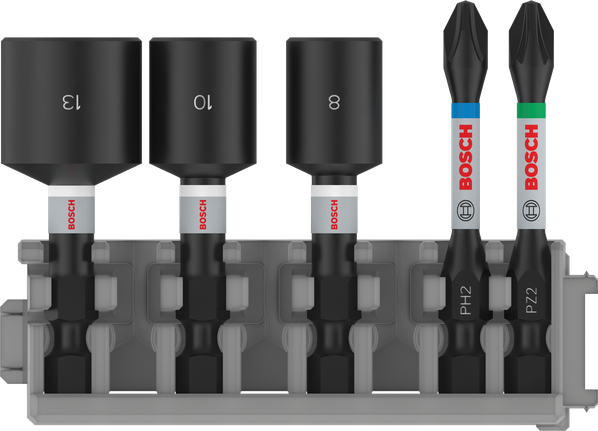 Bosch衝擊套裝，附螺帽扳手和鑽頭，50 毫米。.