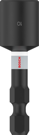 PRO 抗衝擊螺母套筒,10 x 50 mm Bosch衝擊螺帽鉗 10 x 50 毫米,附 1/4 英吋六角柄。.