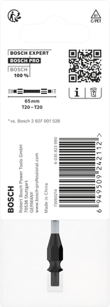 Bosch雙頭 T20 鑽頭 65 mm。.