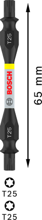 Bosch PRO 雙頭衝擊鑽頭 T25 65 毫米。.
