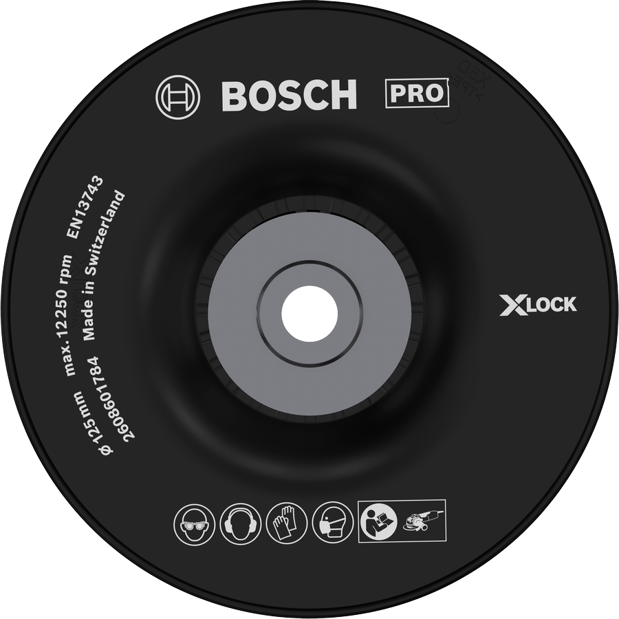 適用於角磨機的Bosch PRO Backing Pad Hard 125 毫米。.