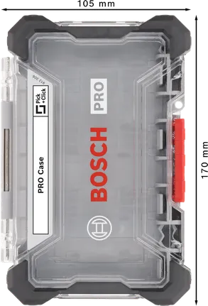 PRO 防撞手拿工具箱,中 Bosch PRO Empty Case 中號,透明收納盒。.