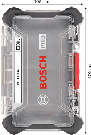 PRO 防撞手拿工具箱,大 Bosch大號空箱,附透明蓋子。.