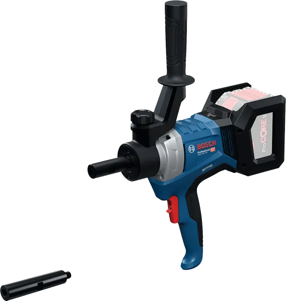 Bosch 18V-120 無線泥漿攪拌器，附側把手。.