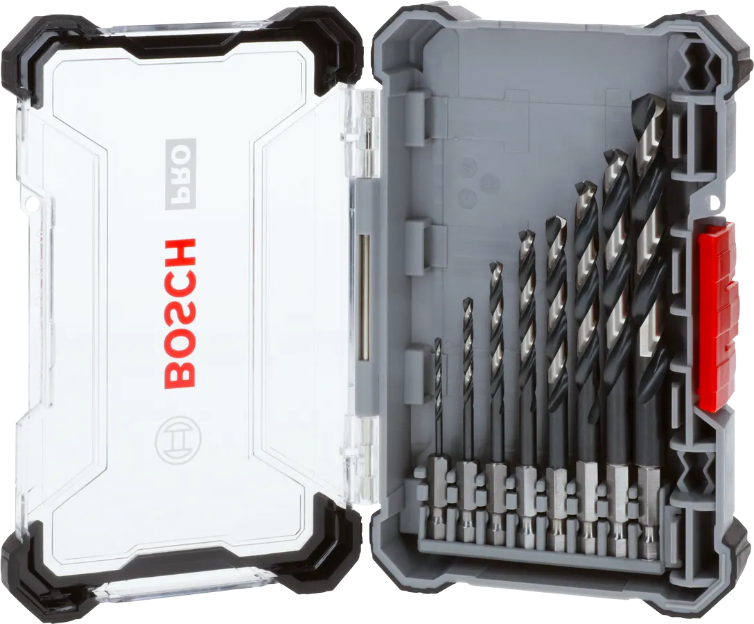 Bosch PRO 金屬 HSS-G 衝擊麻花鑽頭組 8 個。.