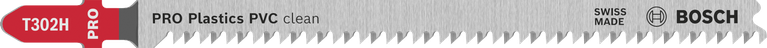 Bosch PRO Plastics PVC 清潔 T302H 曲線鋸刀片。