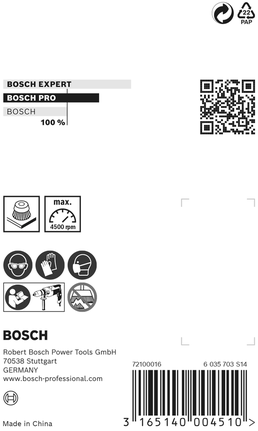 PRO Metal clean 鋼絲杯刷,直柄,70 x 0.3 mm Bosch PRO 金屬清潔杯刷 70 x 0.3 毫米。.