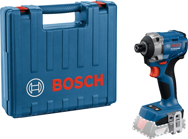 帶有長鑽頭支架的BoschGDR 18V-215 衝擊起子。.