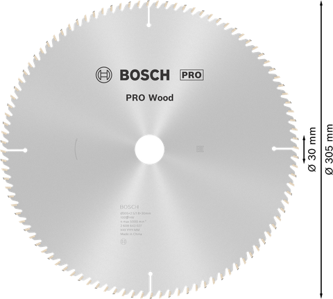PRO Wood 木工圓鋸片,305 x 2.5 x 30 mm PRO Wood 木工圓鋸片,305 x 2.5 x 30 mm
