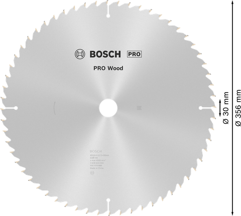 PRO Wood 木工圓鋸片,356 x 3.2 x 30 mm PRO Wood 木工圓鋸片,356 x 3.2 x 30 mm