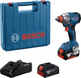 Bosch 18V-285 衝擊起子套裝，配備 18V 電池。