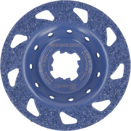 Bosch EXPERT 多材質硬質合金磨頭中等扁平 115 毫米。.