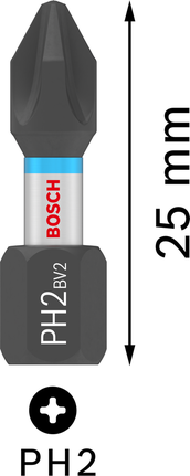 Bosch PRO 十字衝擊鑽頭 PH2 25 毫米。.