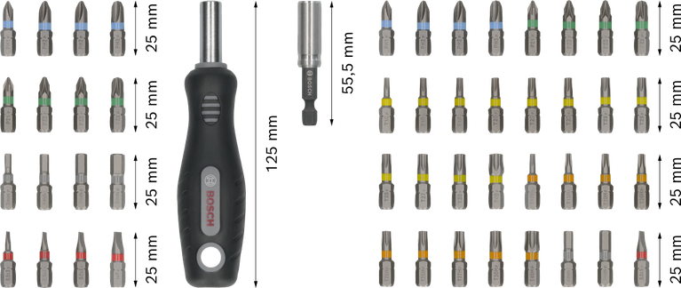 Bosch超硬螺絲起子頭組 50 件組（附把手）.