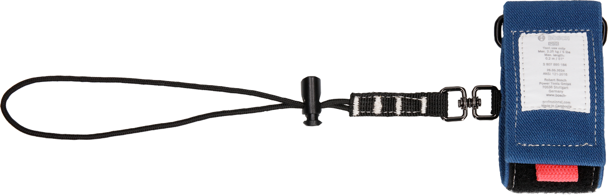 Bosch腕帶配有圓繩環，容量為 2.25 公斤。.