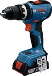 Bosch 18V-65 無線電鑽，配備 AMPShare 電池。