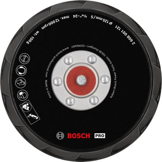 Bosch拋光墊 125 毫米，中型，適用於 GPX 12V-125。.