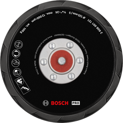 Bosch拋光墊 125 毫米，中型，適用於 GPX 12V-125。