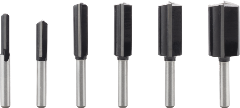 Bosch PRO 路由器鑽頭直套裝 6 毫米柄 6 件。.