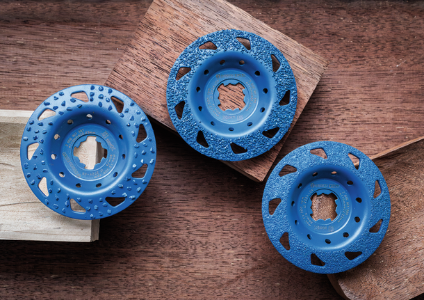 用於木材成型的Bosch硬質合金砂輪。.