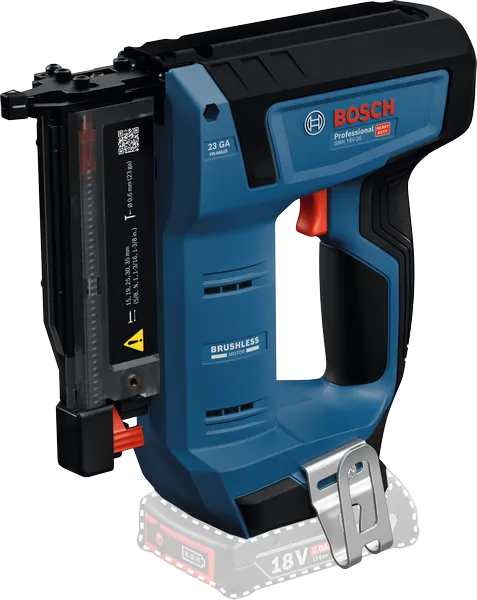 BoschGNH 18V-35 無線木釘槍，配備無刷馬達。