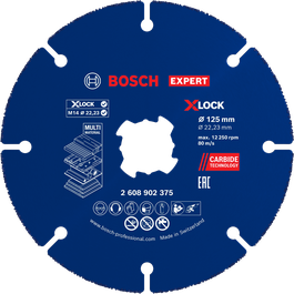 Bosch EXPERT 硬質合金多輪 X-LOCK 切割盤 125 毫米。