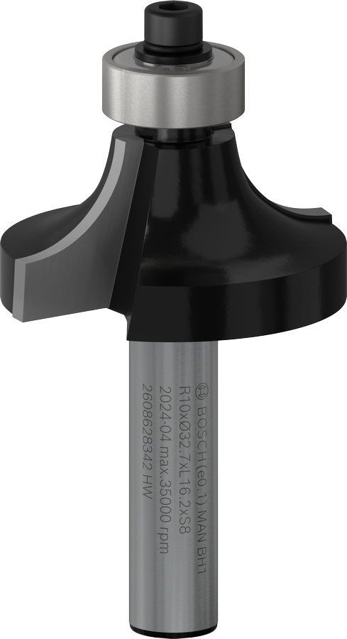 Bosch PRO 路由器鑽頭圓角超過 R10 柄 8 毫米。.