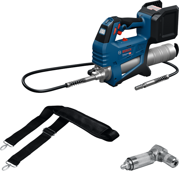 Bosch 18V-10 無線奶油槍，附背帶。
