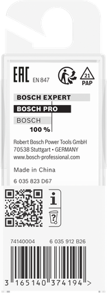 Bosch PRO 路由器鑽頭 V 型槽 90° x Ø 9.5 柄 6 毫米。.
