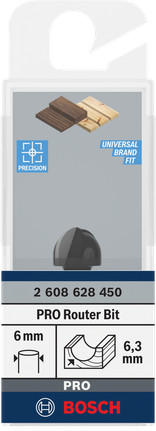 Bosch路由器鑽頭芯盒 6.3 毫米柄 6 毫米.