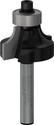 Bosch PRO 路由器鑽頭圓角超過 R 6.3，邊緣光滑。.