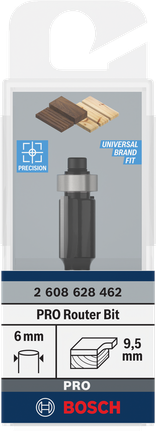 Bosch路由器鑽頭 6 毫米 9.5 毫米.