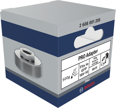 Bosch轉接器，適用於 500g 螺紋式潤滑脂槍。