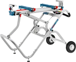 Bosch 2500 W 鋸架配有可伸縮工作台。.