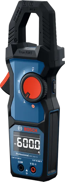 BoschGMC 600-15 鉗形表，附數字顯示。