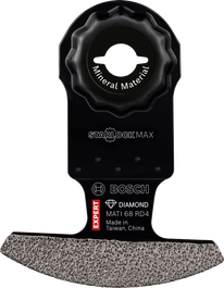 Bosch MATI 68 RD4 鑽石角鋸片，適用於礦物材料。