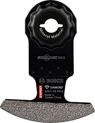 Bosch MATI 68 RD4 鑽石角鋸片，適用於礦物材料。