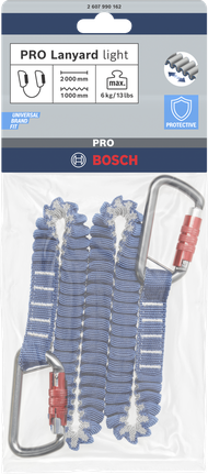 Bosch輕掛繩 6 公斤，附 2 支登山扣。